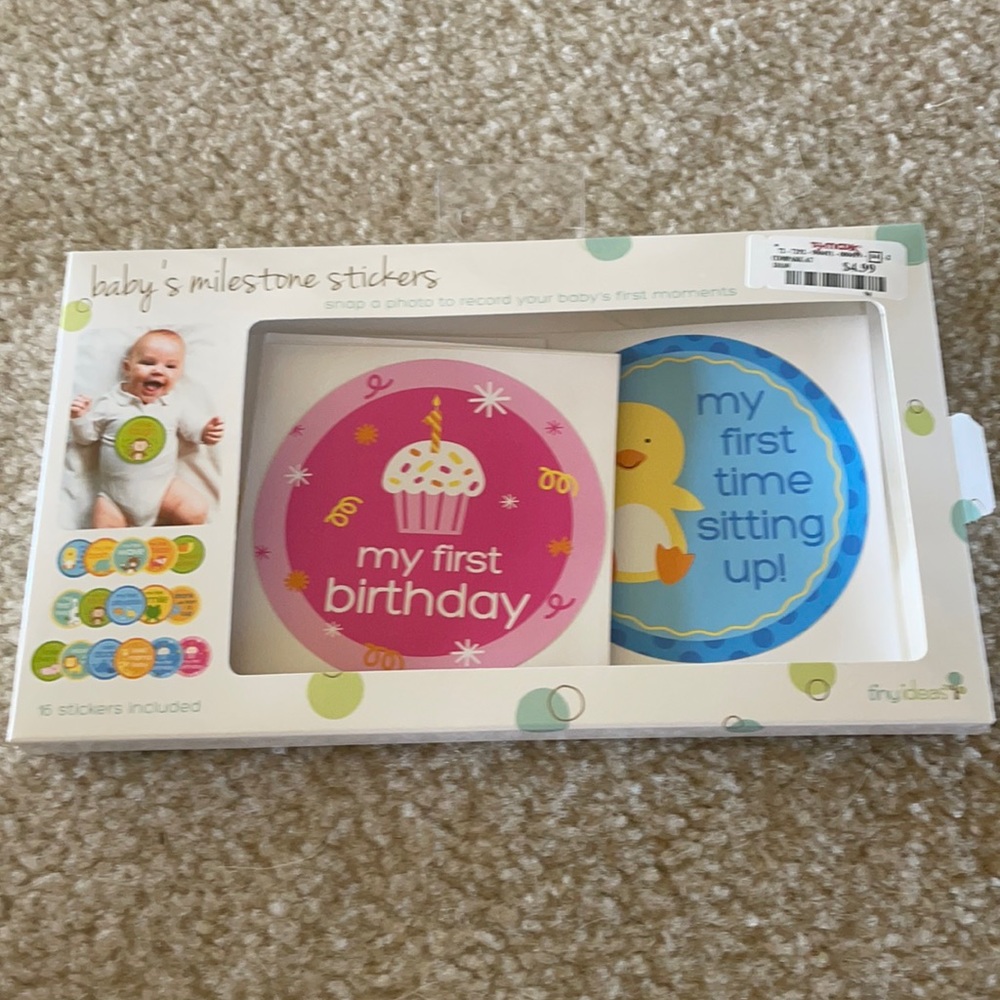 Baby milestone stickers